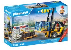PLAYMOBIL MY LIFE - PROMO-PACK CHARIOT ÉLÉVATEUR AVEC MATÉRIEL #71528